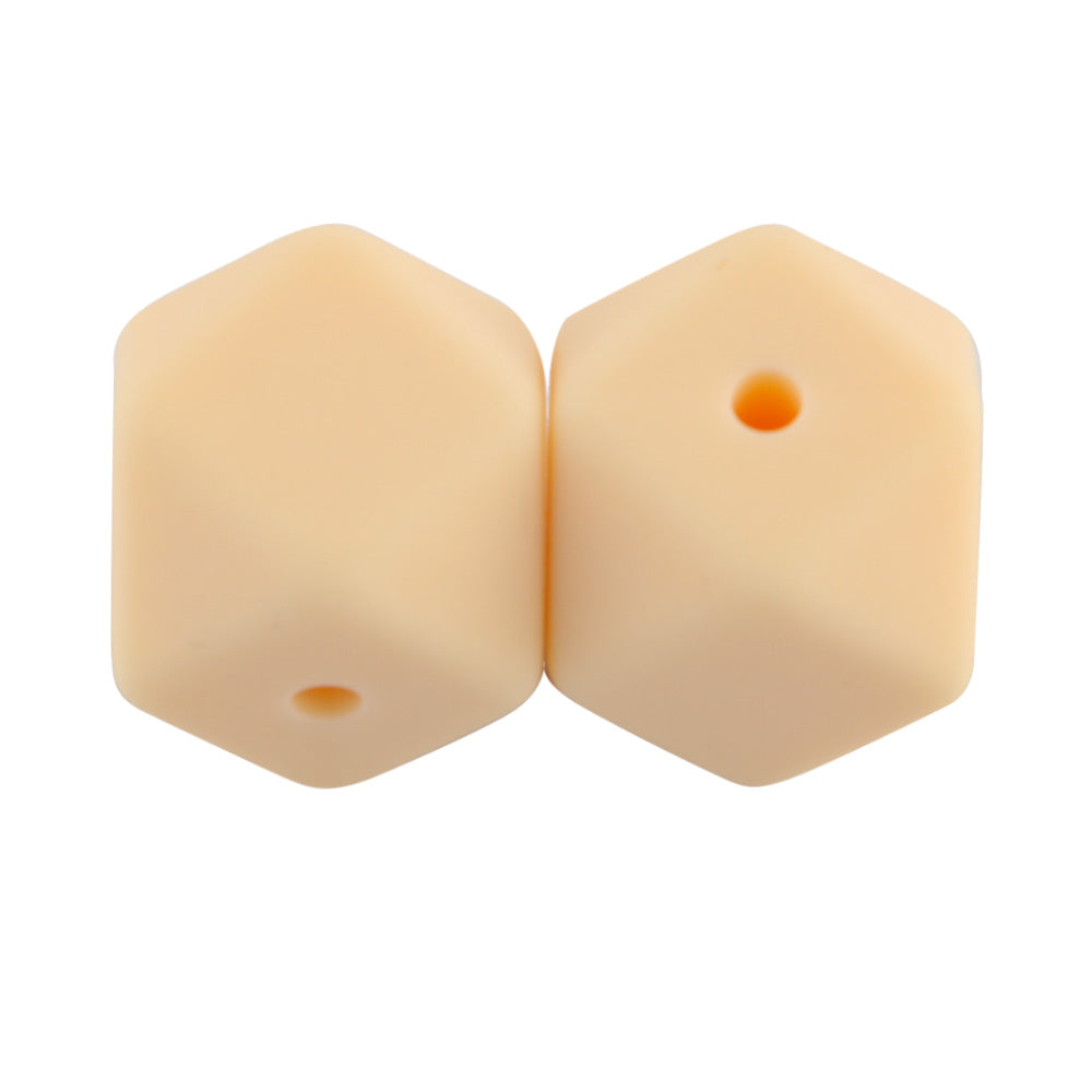 14/17MM Hexagon Silicone Bead 10Pcs/lot