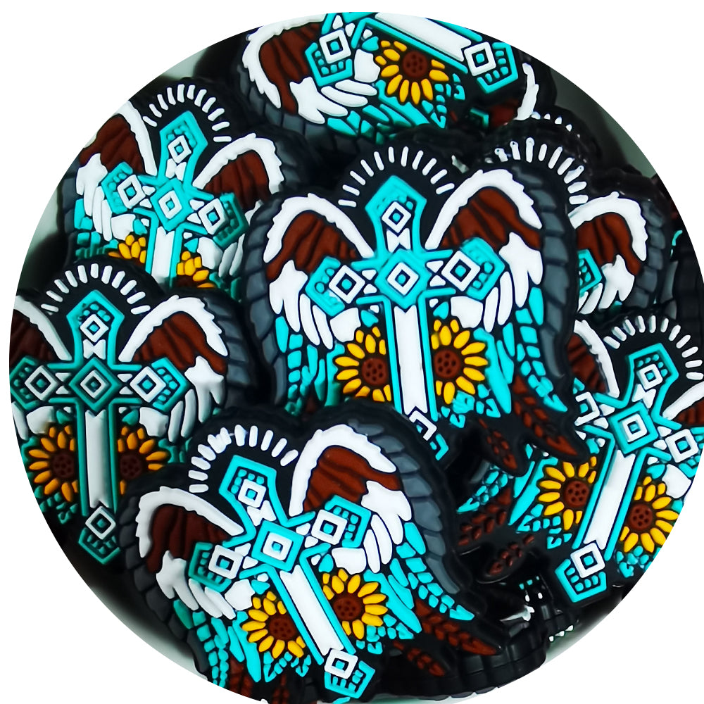 Jesus Silicone Focal Beads