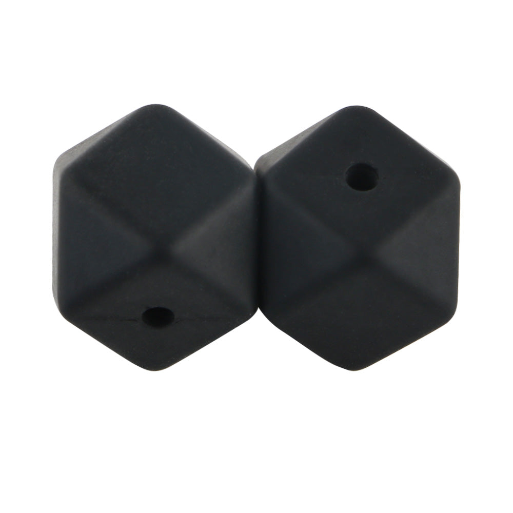 14/17MM Hexagon Silicone Bead 10Pcs/lot