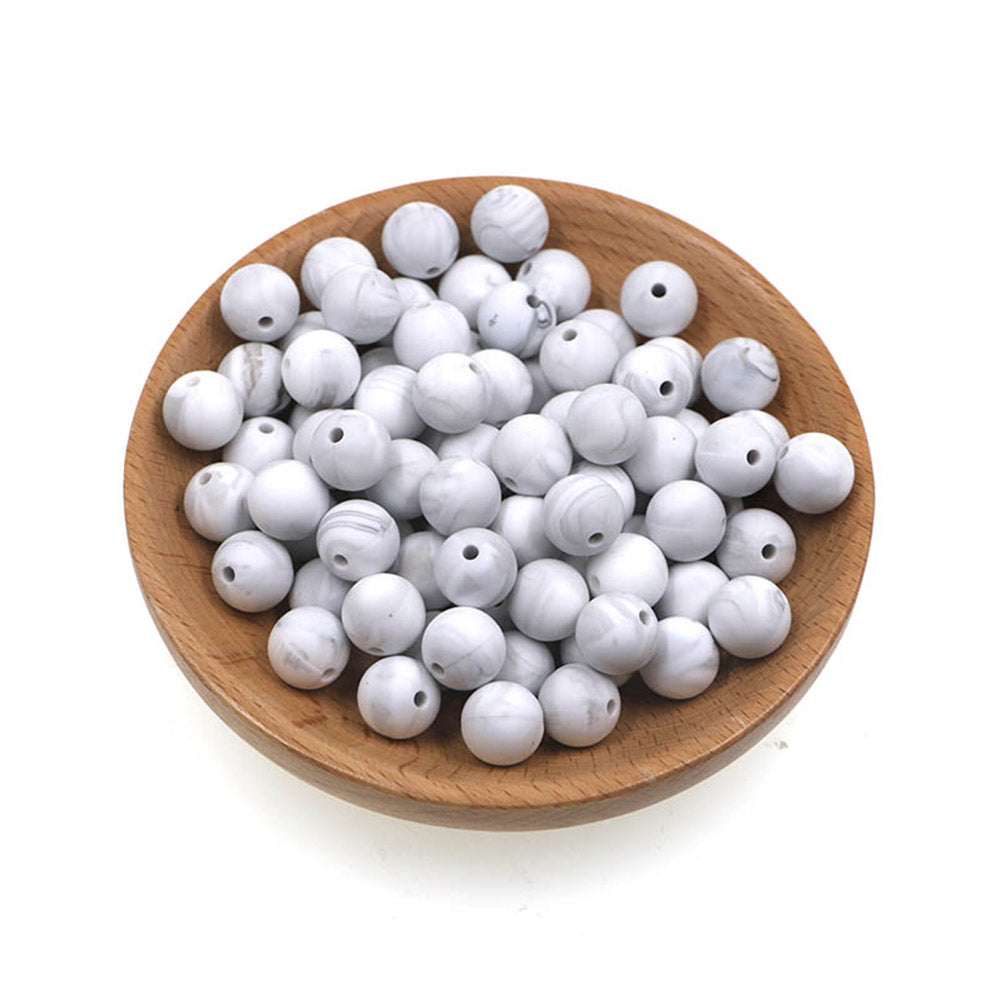 12mm Silicone Round Bead