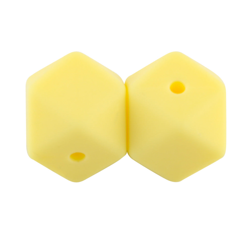 14/17MM Hexagon Silicone Bead 10Pcs/lot