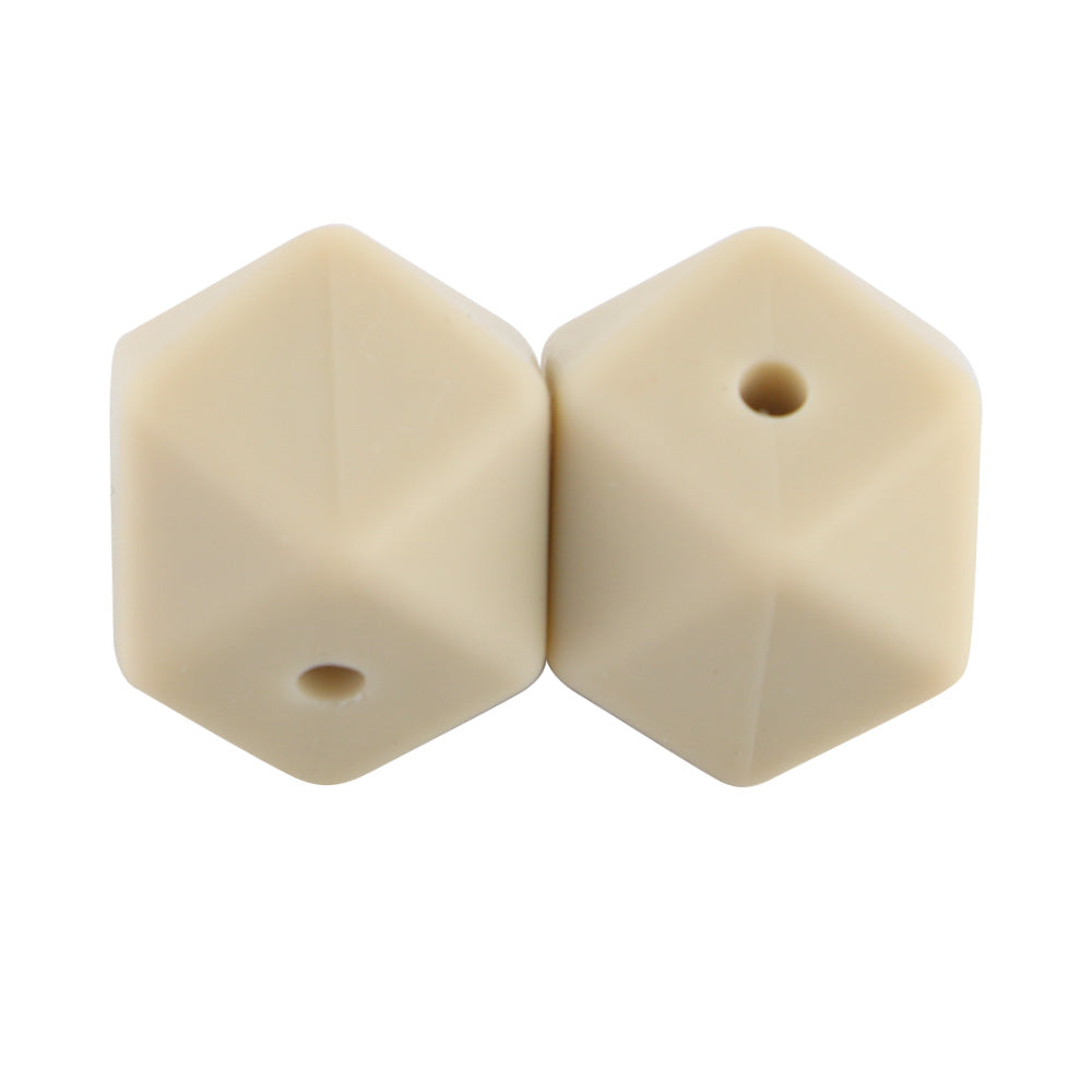 14/17MM Hexagon Silicone Bead 10Pcs/lot