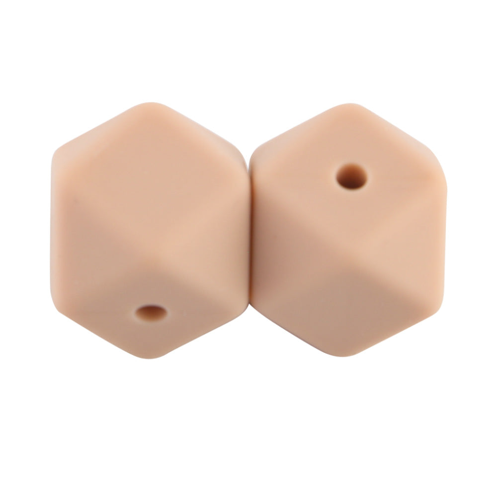 14/17MM Hexagon Silicone Bead 10Pcs/lot