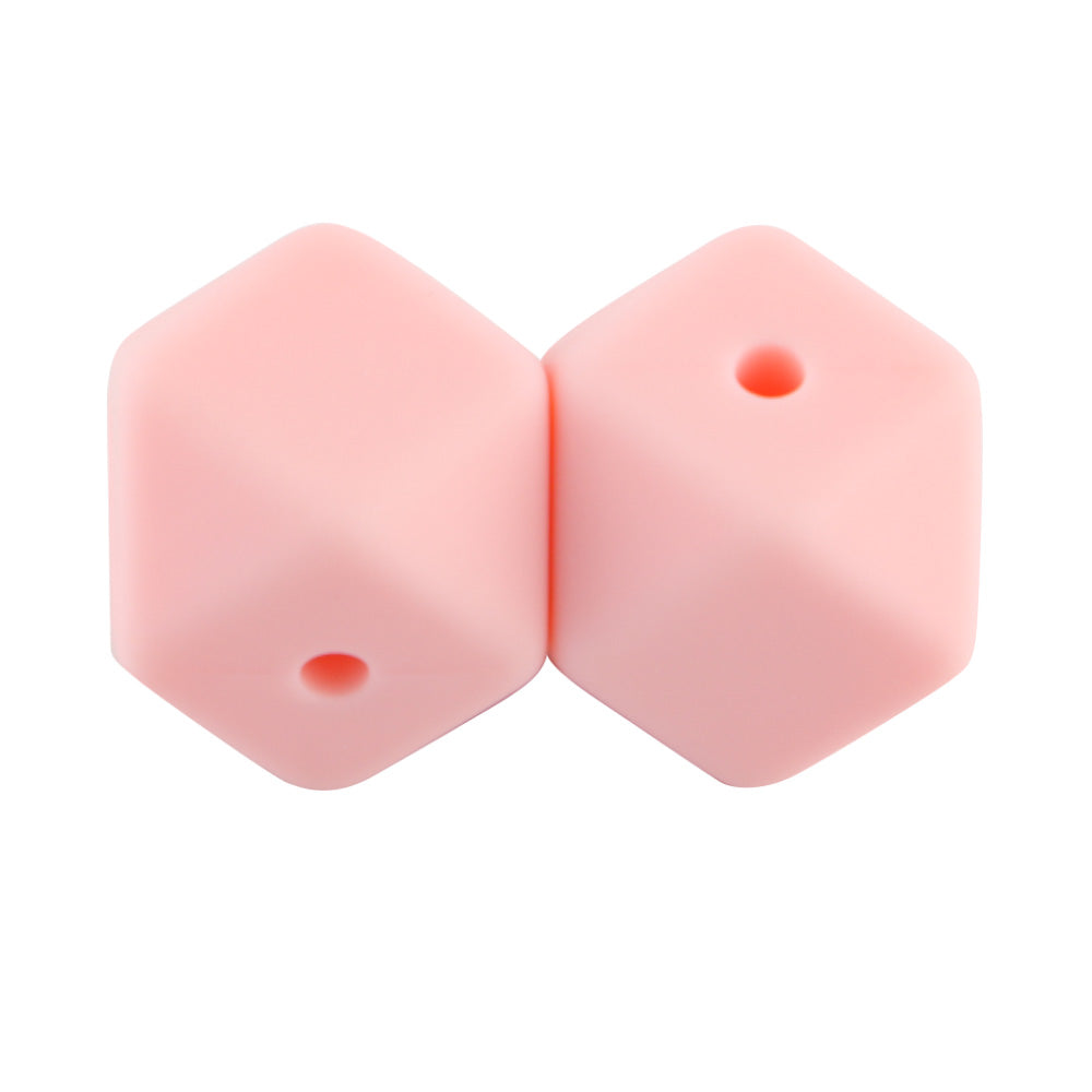 14/17MM Hexagon Silicone Bead 10Pcs/lot