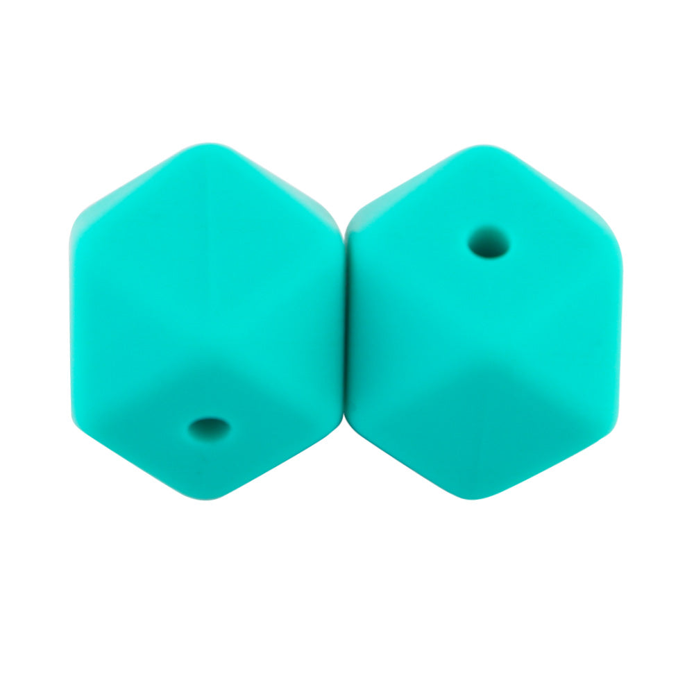 14/17MM Hexagon Silicone Bead 10Pcs/lot