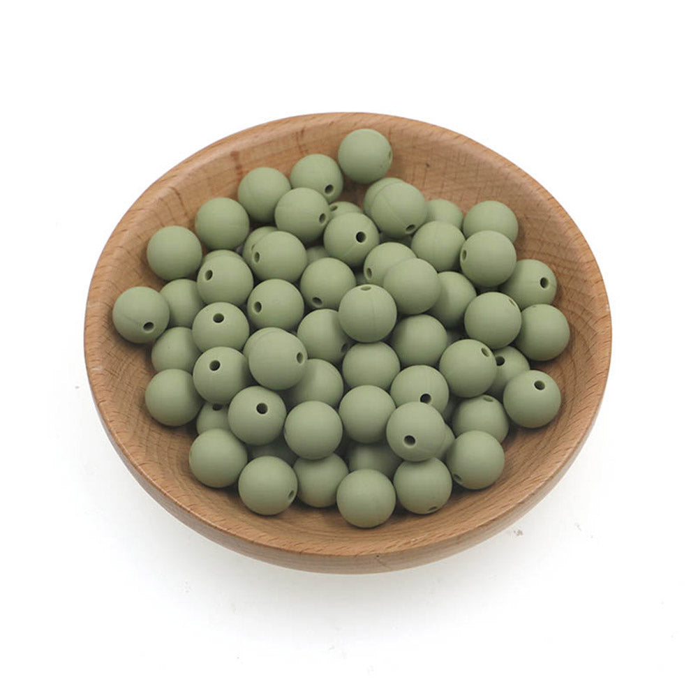 12mm Silicone Round Bead
