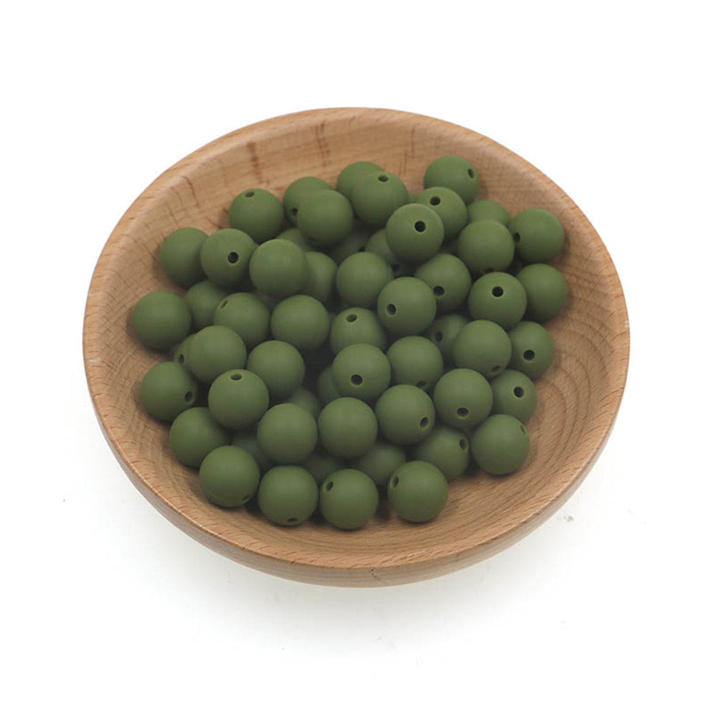 12mm Silicone Round Bead