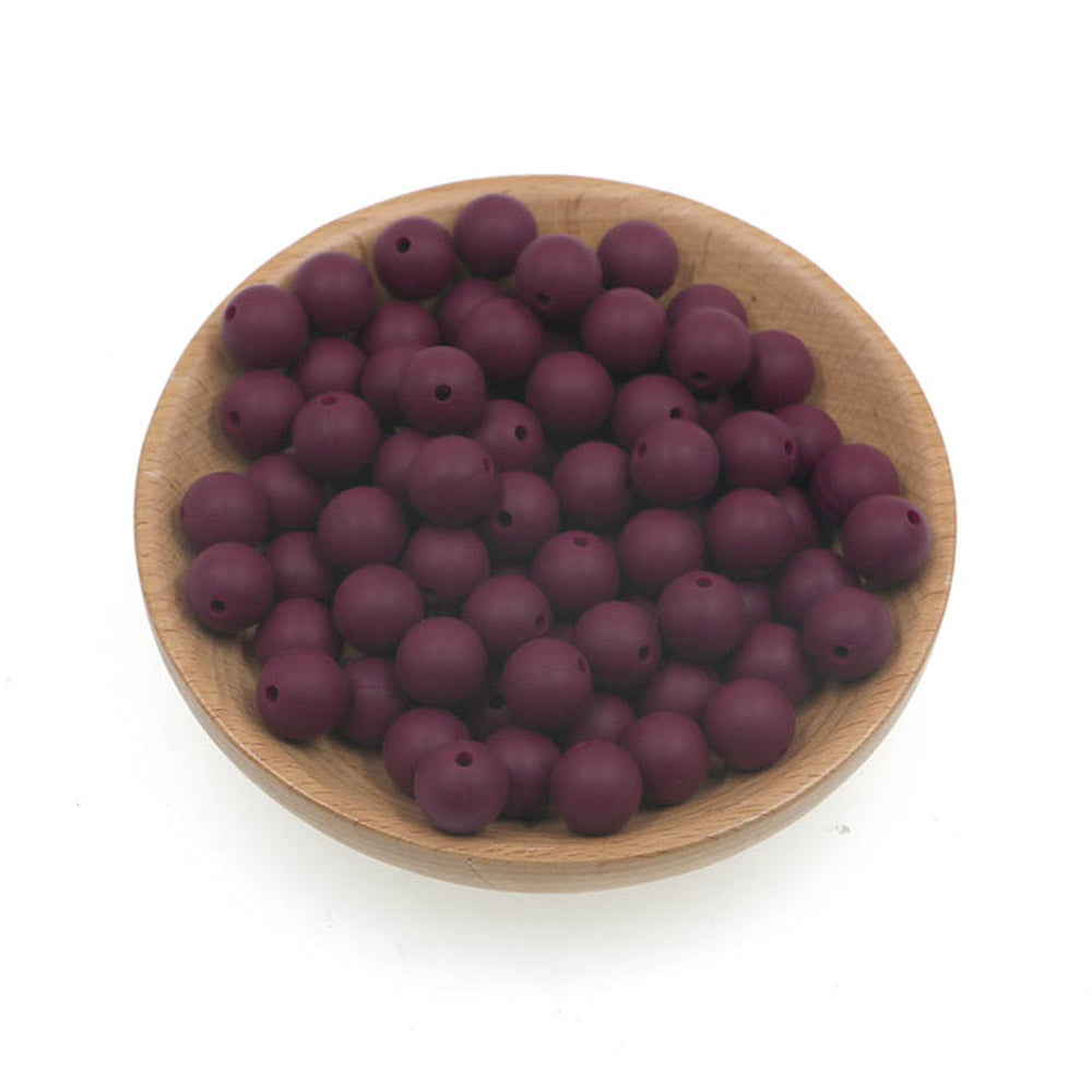12mm Silicone Round Bead