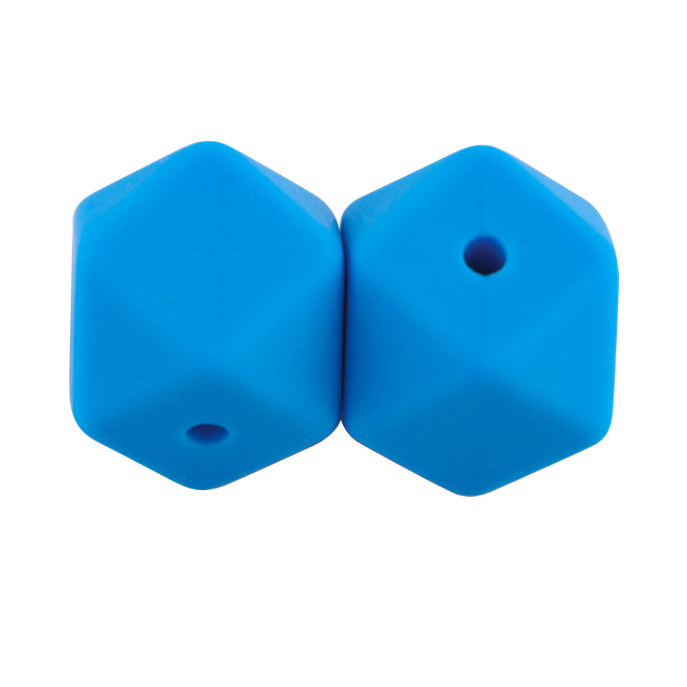 14/17MM Hexagon Silicone Bead 10Pcs/lot