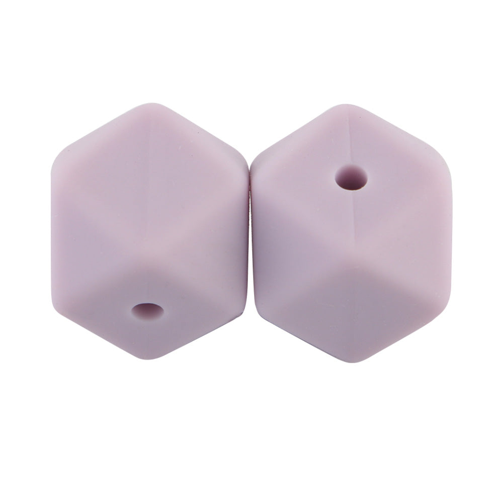 14/17MM Hexagon Silicone Bead 10Pcs/lot