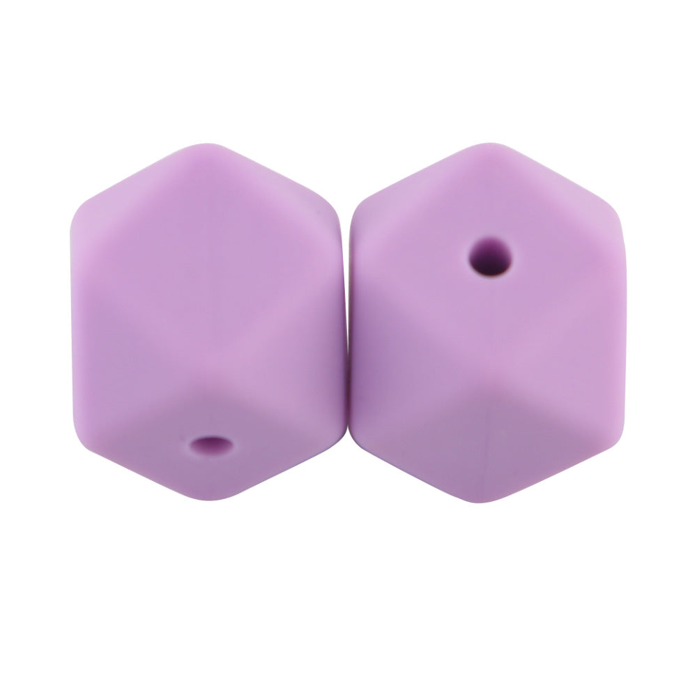 14/17MM Hexagon Silicone Bead 10Pcs/lot