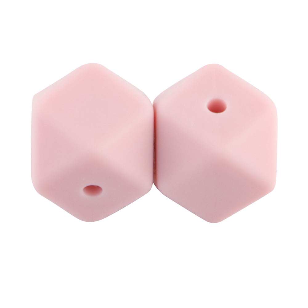14/17MM Hexagon Silicone Bead 10Pcs/lot