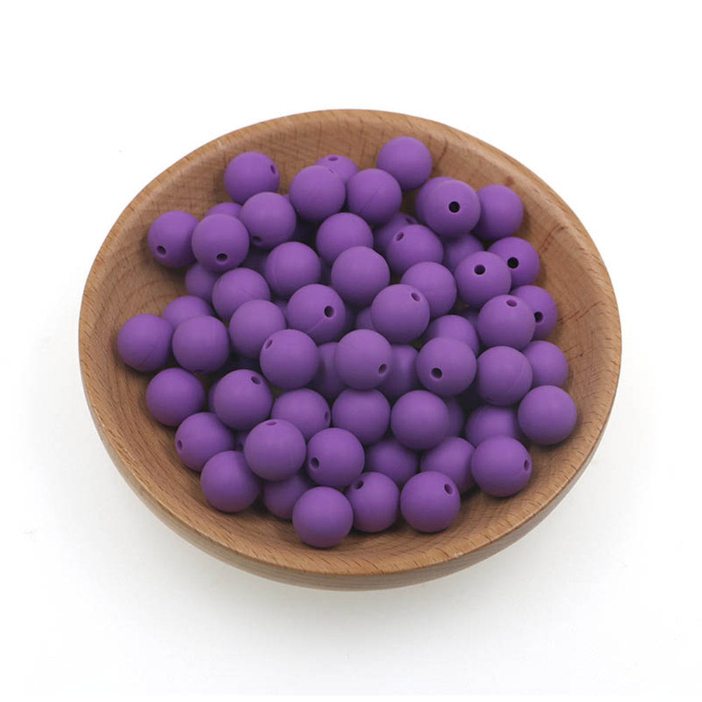 12mm Silicone Round Bead