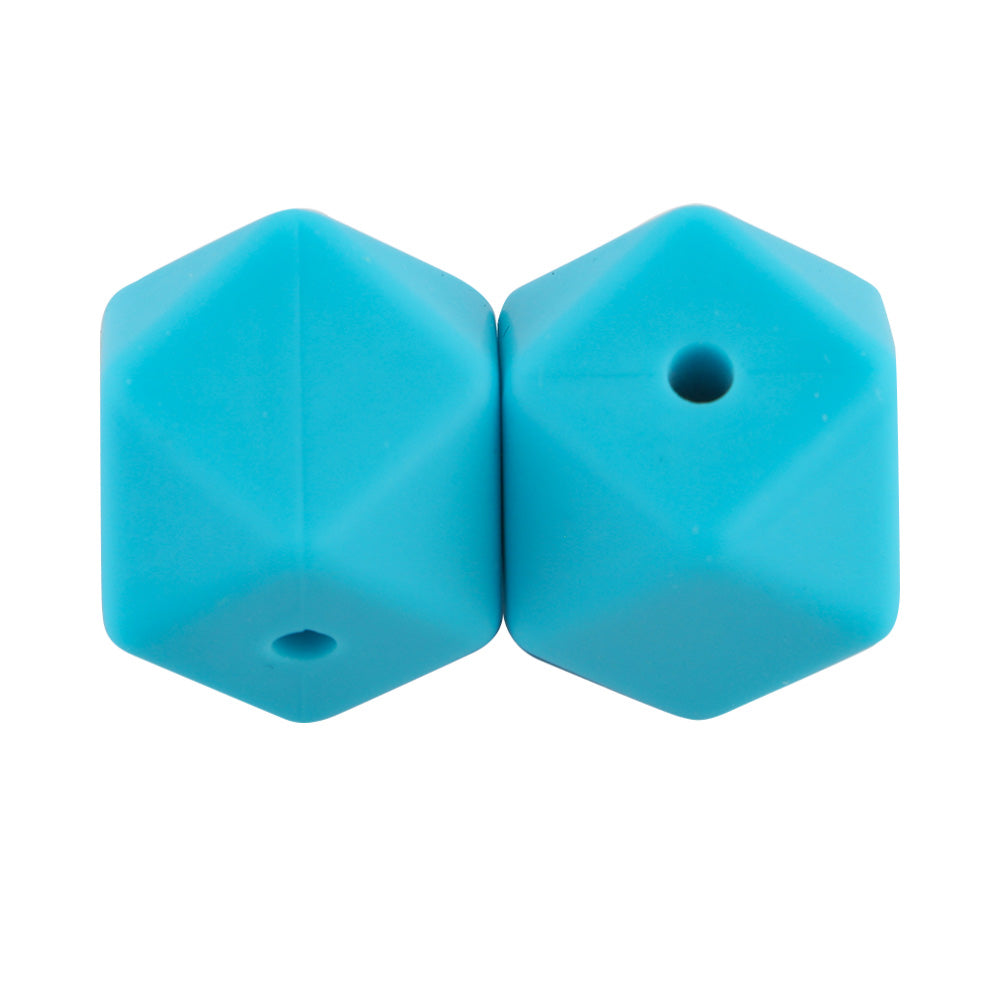 14/17MM Hexagon Silicone Bead 10Pcs/lot