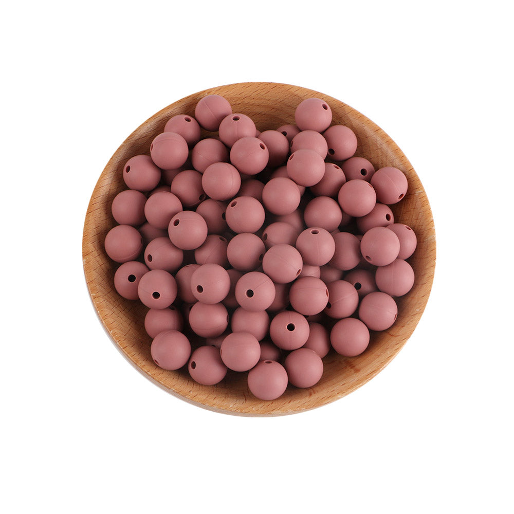 12mm Silicone Round Bead