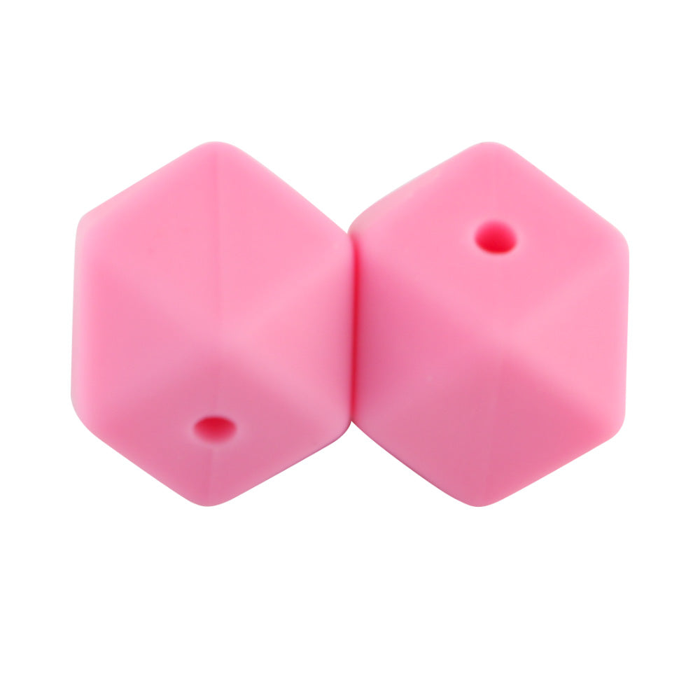14/17MM Hexagon Silicone Bead 10Pcs/lot