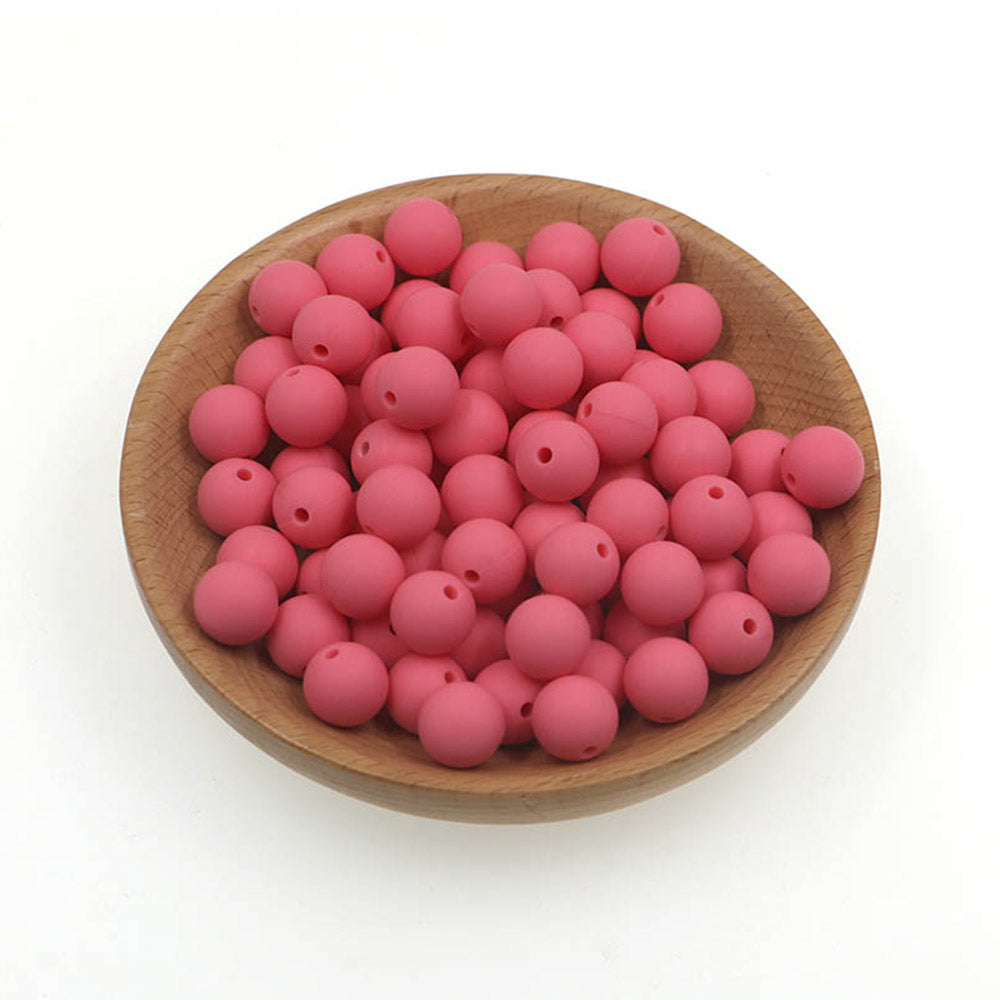 15mm Rose Brown Silicone Beads, Silicone Beads in Bulk, 15mm Silicone  Bubblegum Beads, Chunky Beads 