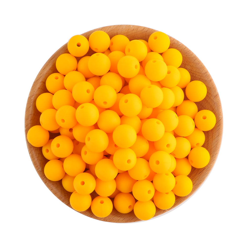 12mm Silicone Round Bead