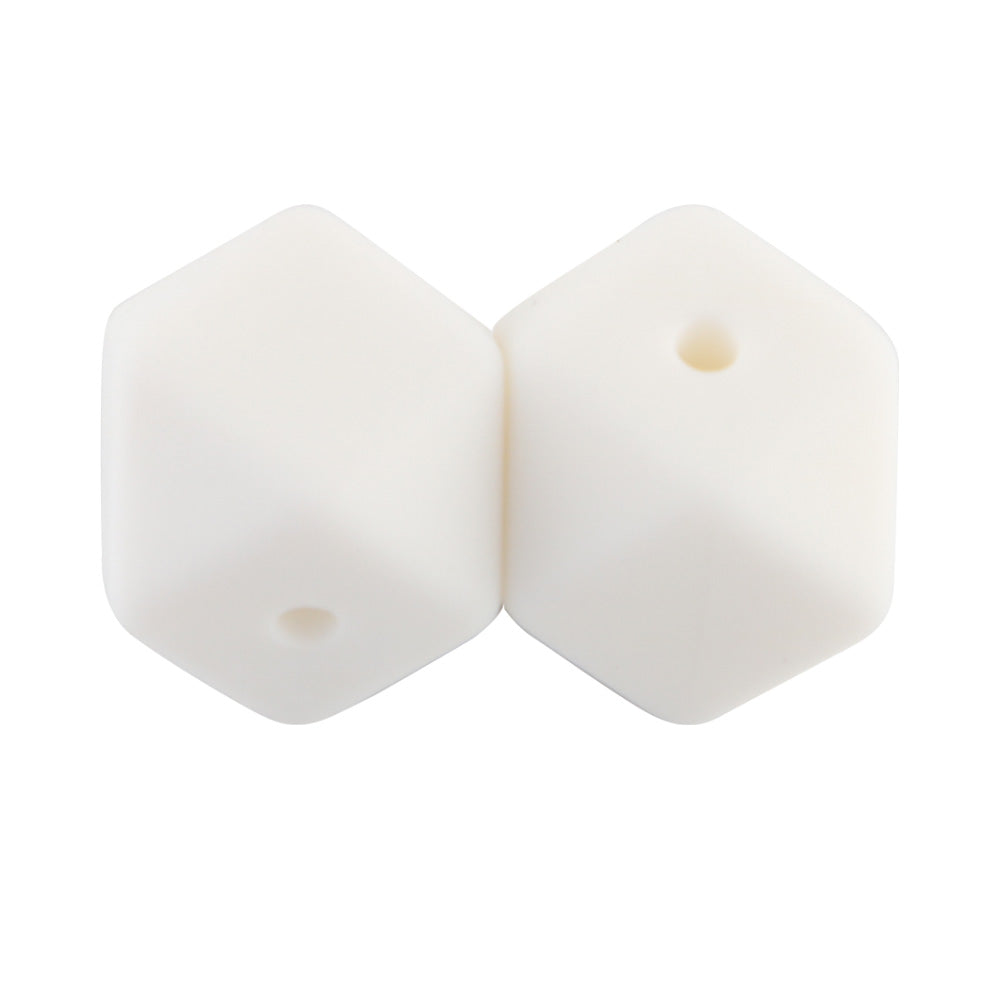 14/17MM Hexagon Silicone Bead 10Pcs/lot