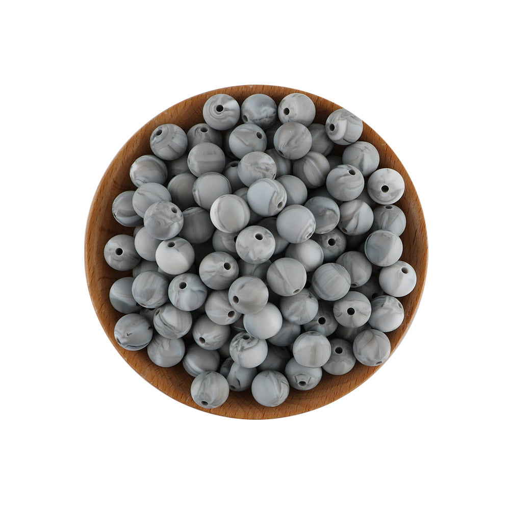 12mm Silicone Round Bead